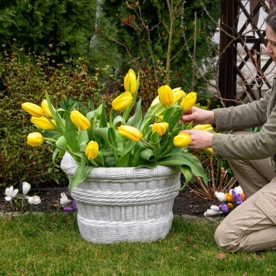 Design Blumentopf Top Dekorative Planz Kübel Gefäß Töpfe Figur Gesicht