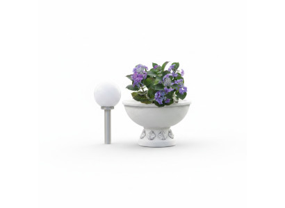 Blumenkübel Pflanz Kübel Dekoration Garten Vasen Natur Figur Blumentöpfe