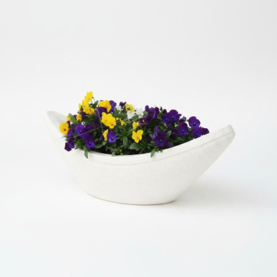 Blumenkübel Pflanz Kübel Dekoration Natur Vasen Garten Figur Blumentöpfe