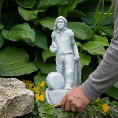 Garten Dekoration Fischer Statue Skulptur Figuren Skulpturen Designer