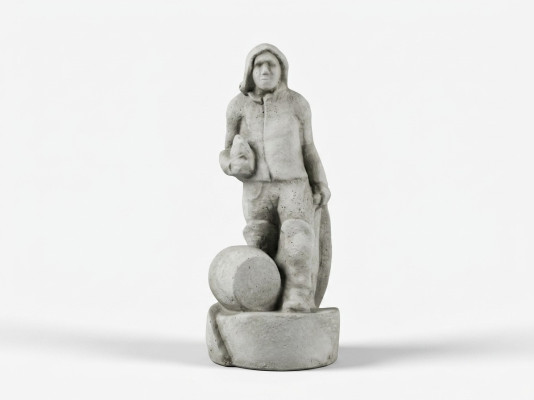 Garten Dekoration Fischer Statue Skulptur Figuren Skulpturen Designer
