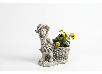 40cm Deko Skulptur Design Figur Statue Garten Grau Figuren Natur Statuen