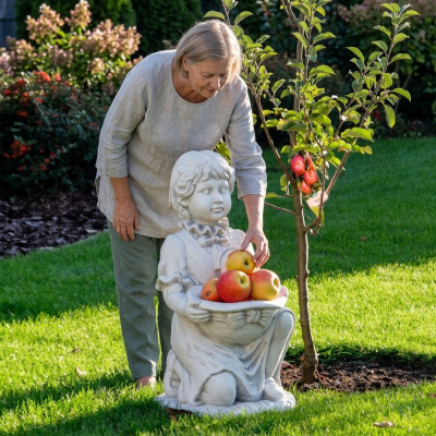 Kind Figur Skulptur Figuren Statue Figur Deko Design Garten Dekoration Terrasse