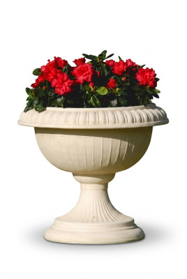 Blumenkorb Blumenkasten Blumen Gefäss Garten Terrasse Dekoration Statue Figuren