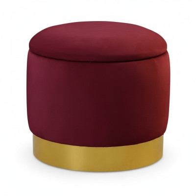 Pouf Fußhocker Rund Sitz Hocker Polsterhocker Sitzhocker Rund Truhen Sitz Neu