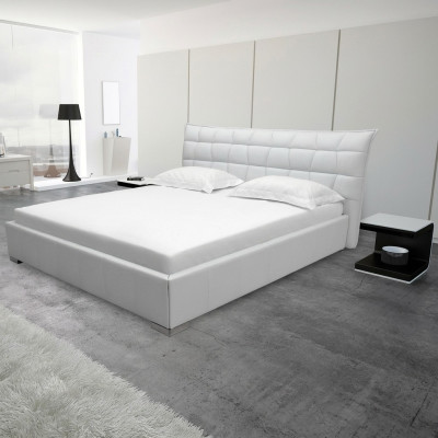 Leder Design Bett Doppel Betten Luxus Ehe Modernes Hotel Gestell Schlaf