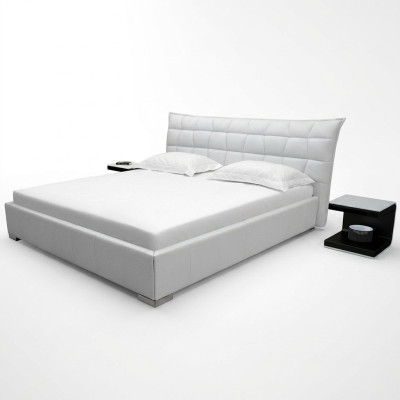 Leder Design Bett Doppel Betten Luxus Ehe Modernes Hotel Gestell Schlaf