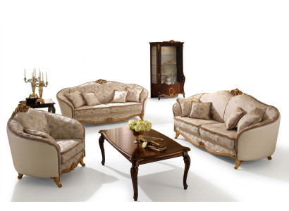 Luxus Klasse 2+1+1 Italienische Möbel Sofagarnitur Couch Sofa arredoclassic