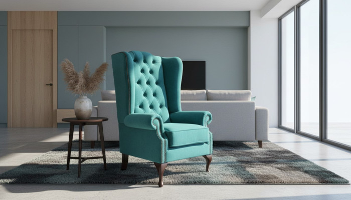 Chesterfield Ohrensessel Polstersofas Klassische Stuhl der Premium Klasse #201