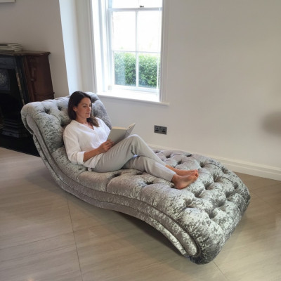 Chesterfield Chaiselongues Sofa Liege Chaise Club Relax Deko Liegen Leder