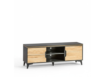TV-Lowboard Gappa TV-Tisch TV-Schrank Modern Wohnzimmer Kollektion Walnuss