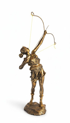 Diana Göttin Bogen Pfeil XXL Designer Statue Skulptur Figur Statuen Dekoration