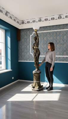 Designer XXL Big Statue Leuchte Lampe Stehlampe Stehleuchte Leuchten Lampe 227cm