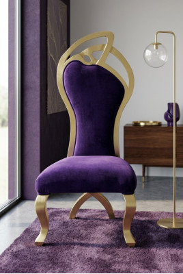 Thron Stühle Sessel Königlicher Samt Polster Chesterfield 1 Sitzer Antik Stil