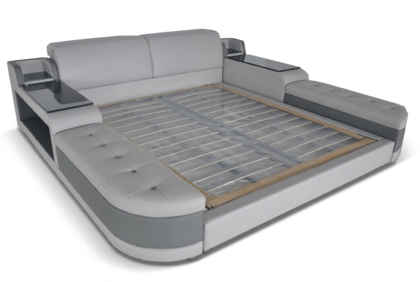 Design Luxus Bett Polster Ehe Hotel Moderne Betten Leder 140/160/180/200 LB8820