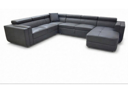 Designer Leder Polster Sitz Ecke Leder Sofa Polster Eck Landschaft Zimmer A1186