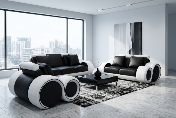 Sofa Couch Garnitur Sitz Polster Komplett Set 3+2+1 Sofas Couchen Designer
