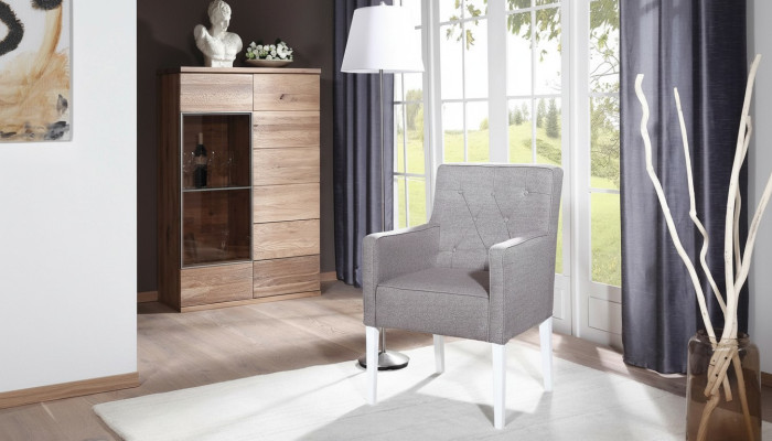 Chesterfield Lehnstuhl Stühle Textl Stuhl Polster Sitzer Stoff Samt Echtes Holz