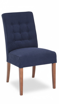 Chesterfield Lehnstuhl Textl Stuhl Polster Sitzer Stoff Samt Stühle Echtes Holz