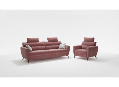 Leder Design Couch Polster Sitz Garnitur Garnituren 3+2+2 Leder Sofas Neu