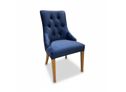 Set 2x Sessel Massivholz Esszimmerstuhl Stoff Polster Stühl Gastro Esszimmer