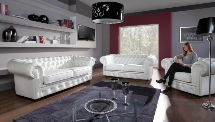 Sofagarnitur 3+1+1 Sitzer Design Relax Sofas Polster Moderne Couchen