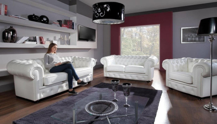 Sofa 3 Sitzer Chesterfield Design Relax Sofas Polster Moderne Couchen