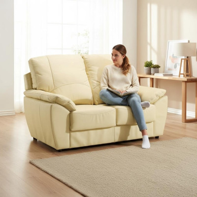 Sofa 2 Sitzer Design Sofas Polster Moderne Couchen Leder Relax Leder