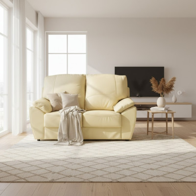 Sofa 2 Sitzer Design Sofas Polster Moderne Couchen Leder Relax Leder