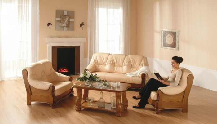 Sofagarnitur 3+2 Sitzer Klassischer Wohnlandschaft Sofas Couchen Polster