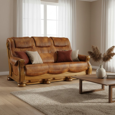 Sofagarnitur 3+1 Sitzer Klassischer Wohnlandschaft Couchen Sofas Polster