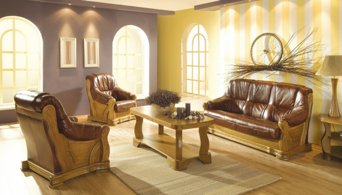 Sofagarnitur 3+2+1 Sitzer Klassischer Wohnlandschaft Sofas Couchen Polster