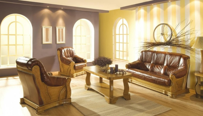 Sofagarnitur 3+2 Sitzer Klassischer Wohnlandschaft Sofas Couchen Polster Neu