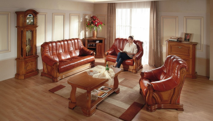 Klassische Zweisitzer Couch Sofas Polster Sofa 2 Sitzer Leder Couchen
