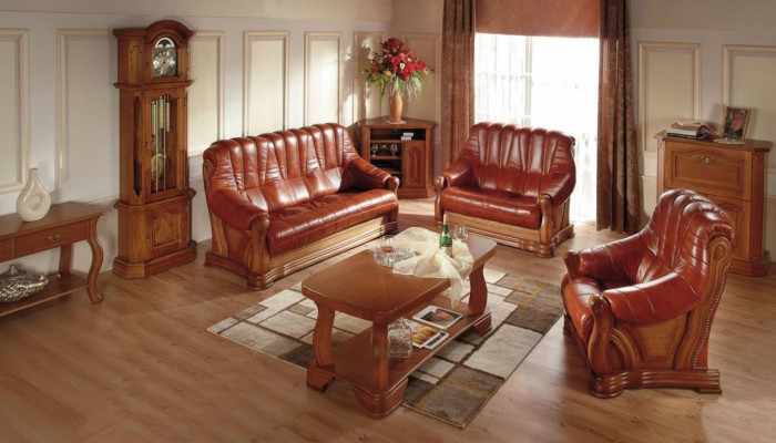 Klassische Zweisitzer Couch Sofas Polster Sofa 2 Sitzer Leder Couchen