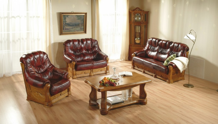 Sofagarnitur 3+2+1 Sitzer Klassischer Wohnlandschaft Couchen Sofas Polster