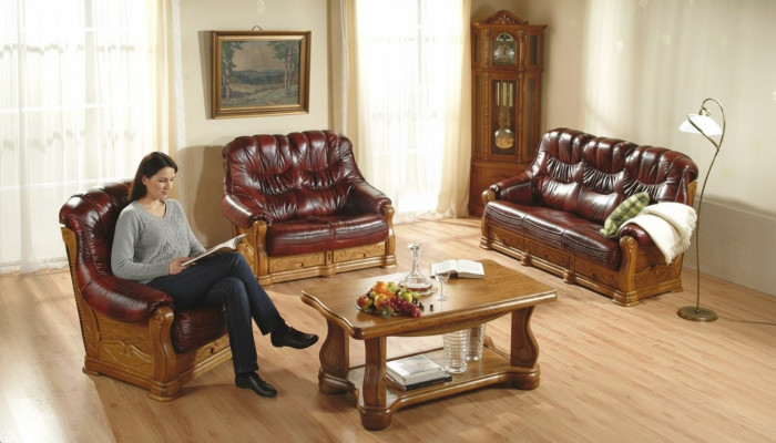 Sofagarnitur 3+2+2 Sitzer Klassischer Wohnlandschaft Sofas Couchen Polster