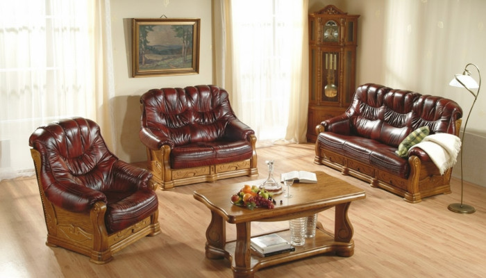 Sofagarnitur 3+2+2 Sitzer Klassischer Wohnlandschaft Sofas Couchen Polster