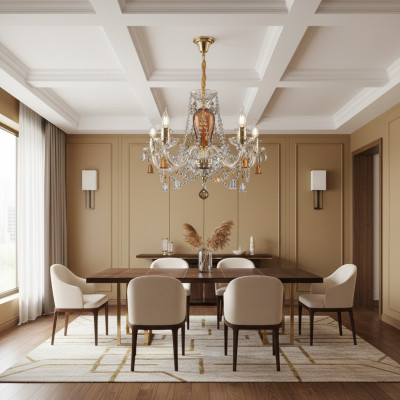 Kronleuchter Bohemia  Decken Beleuchtung Deckenlampe Wohnzimmer Leuchte Lampe