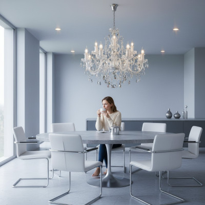Bohemia Luxe Crystal Cover Leuchten Handgefertigte Kronleuchter Neu