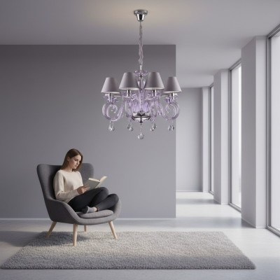 Cover Bohemia Moderne Kronleuchter Lampe Leuchtende Lampe Kristall Kerzenständer Neun