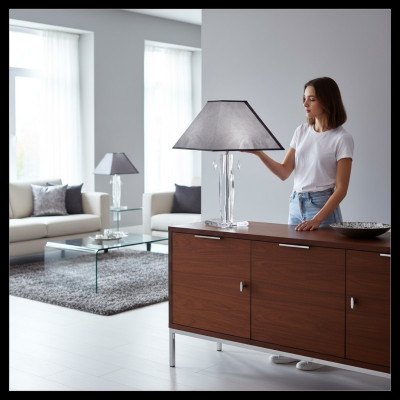 Kristall Nachttisch Schreibtisch Lampe Tischlampe Lampe Leuchte Tisch Bohemia