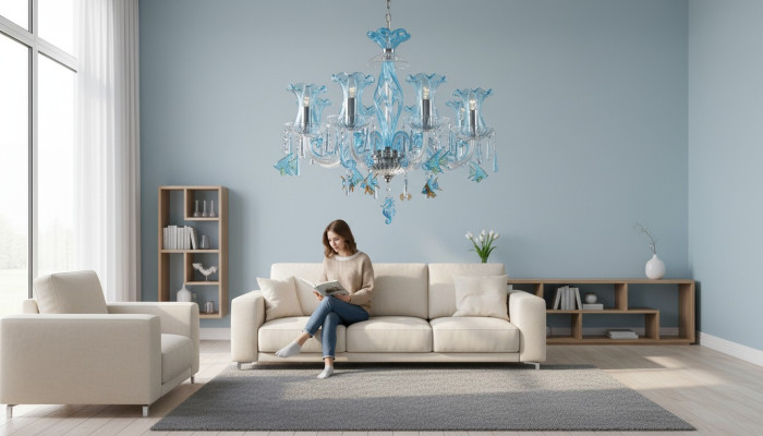 Kristall Kronleuchter Luster Hängeleuchte Leuchte Lampe Deckenleuchte  Bohemia