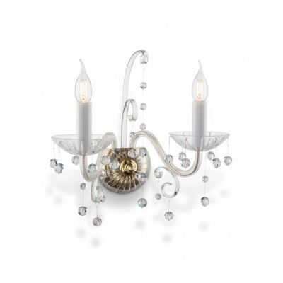 Doppel Wandlampe Leuchte Kristall Edle Kronleuchter Wand Leuchten Lampen Lampe