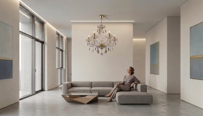 Kristall Leuchte Decken Luster Kronleuchter Lampe Leuchte Bohemia Lampen Decken