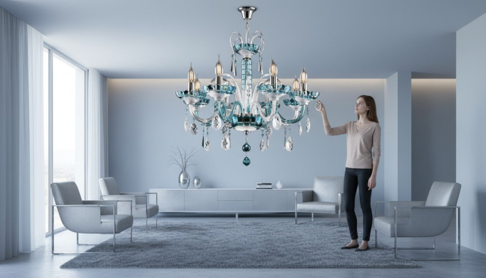 Kristall Leuchte Kronleuchter Lampe Abdeckung Bohemia Decke