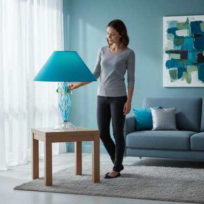 Tischleuchte Antik Stil Kronleuchte Tisch Lampe Kristall Leuchte Lampen Leuchten