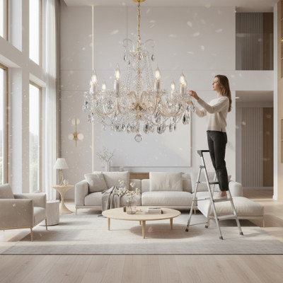 Lampe Luster Leuchten Decken Hänge Lampen Kronleuchter Leuchte Kristall Bohemia