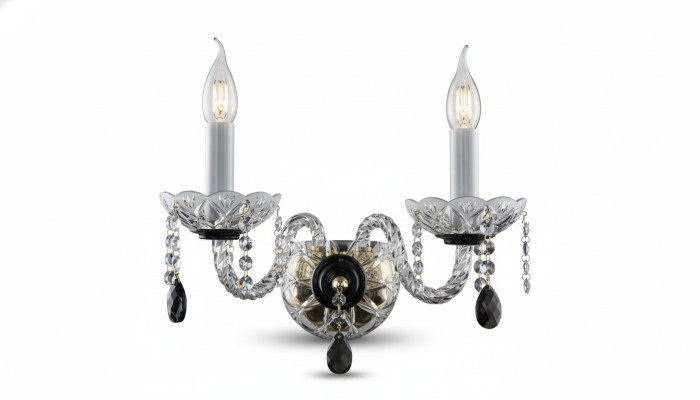 -Wandleuchte Bohemia Luster Antik Stil Kronleuchter Wand Lampen Wandlampe Neu