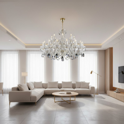 Decken-Pendelleuchte Deckenleuchte Kronleuchter Elite Bohemia Leuchten Neu